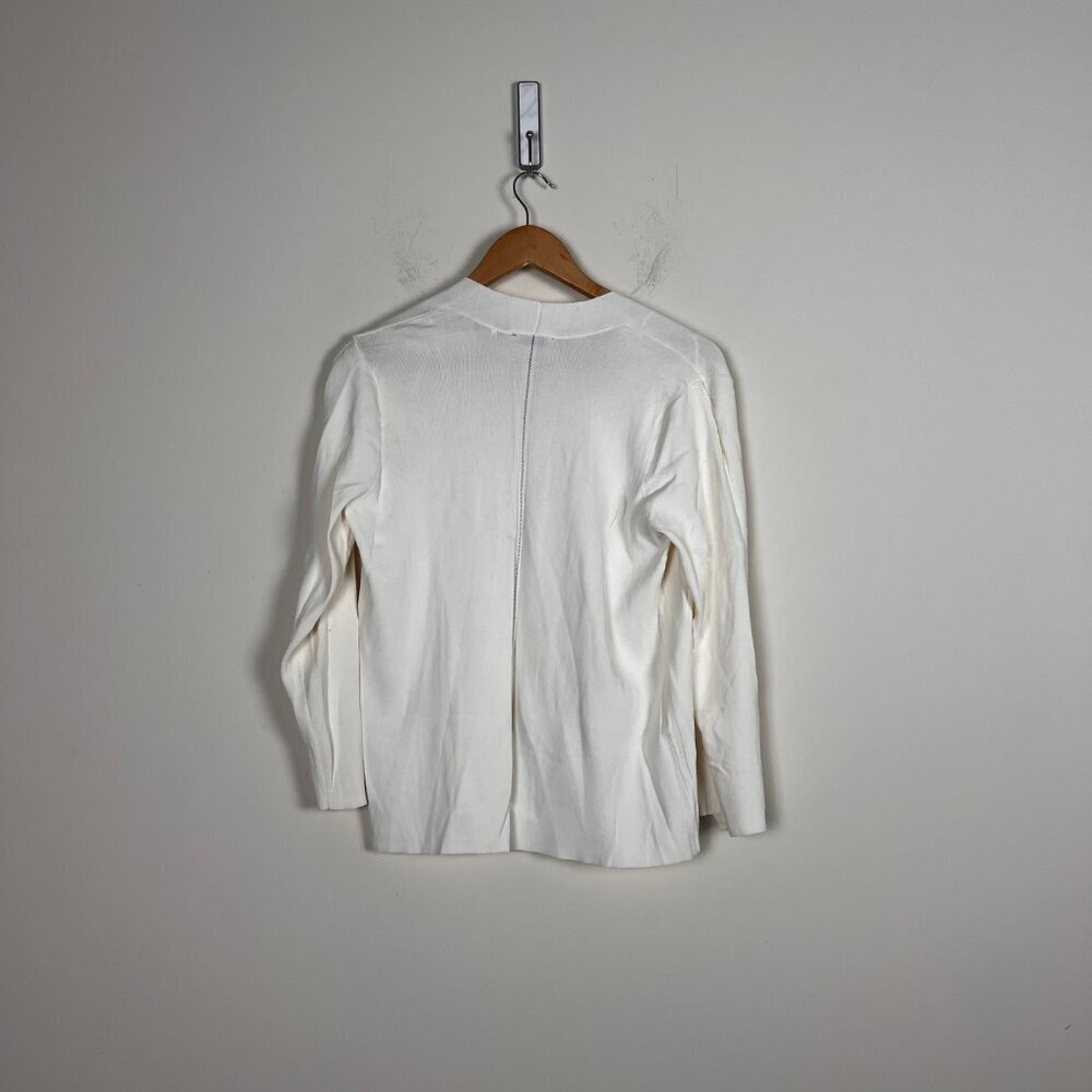 2/$20 Red White Open Front Cardigan L - Picture 3 of 5